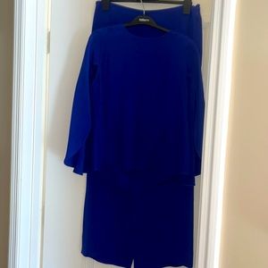 ARMANI COLLEZIONI  blue Purple two-piece outfit
